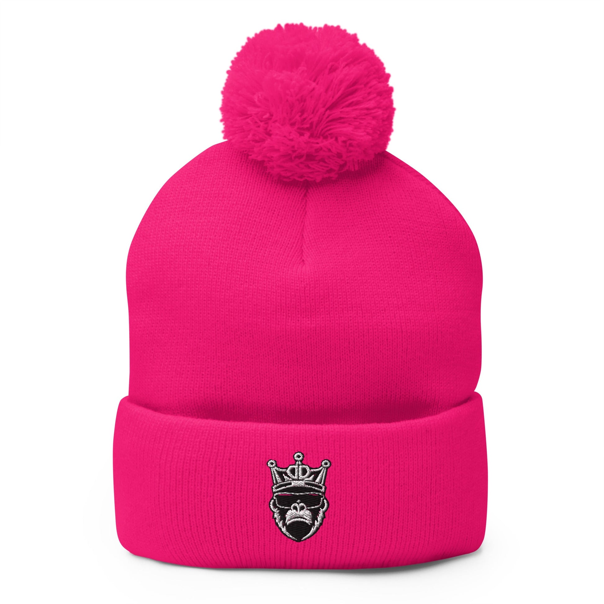 Pom - Pom Beanie | Drip Droppers | B&W Logo