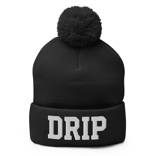Pom - Pom Beanie | Drip Droppers | Drip Logo