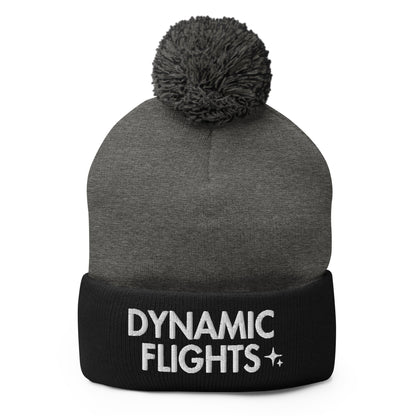 Pom - Pom Beanie | Dynamic Flights Gymnastics | Alt Logo