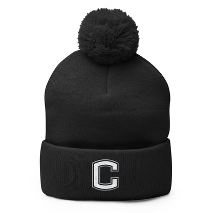 Pom - Pom Beanie | Eagles Baseball | Block C Logo