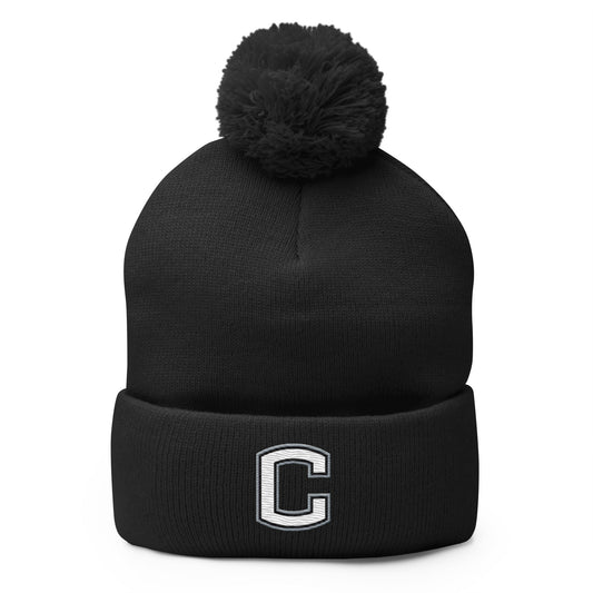 Pom - Pom Beanie | Eagles Baseball | Block C Logo