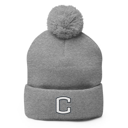 Pom - Pom Beanie | Eagles Baseball | Block C Logo