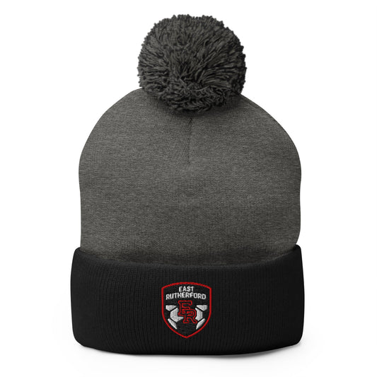 Pom - Pom Beanie | East Rutherford Middle School | Shield Logo