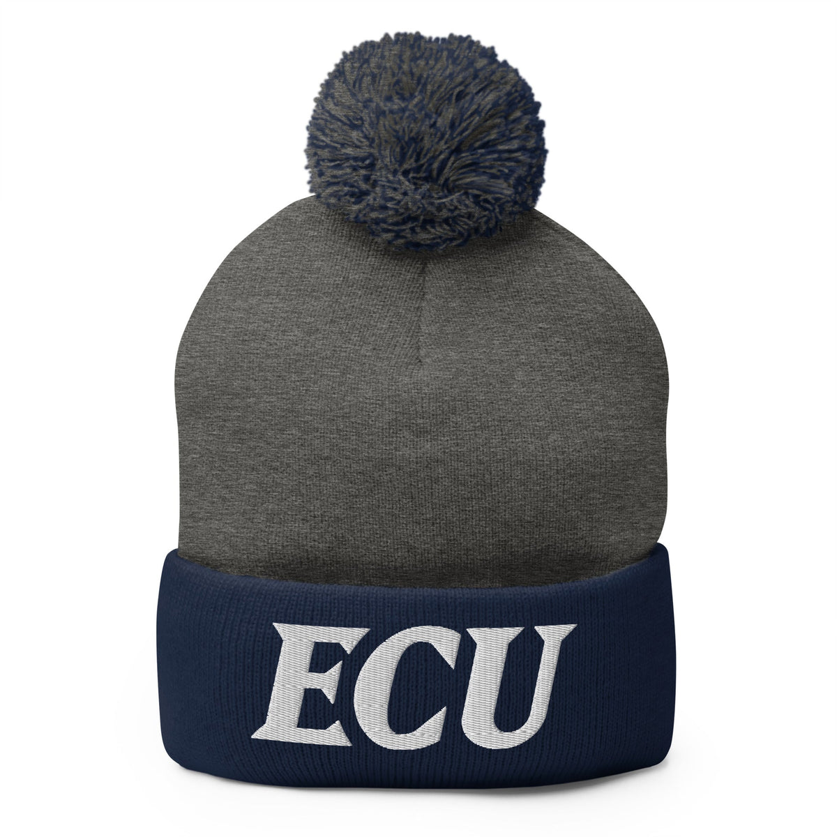 Pom-Pom Beanie | ECU Club Womens Lacrosse | Crest Logo