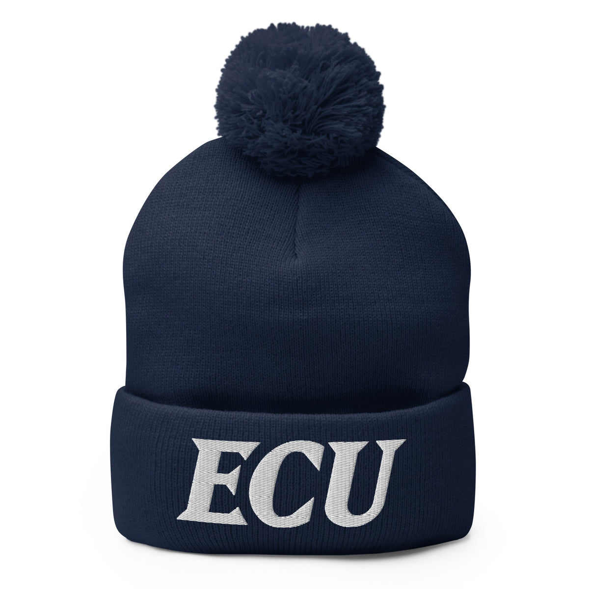 Pom-Pom Beanie | ECU Club Womens Lacrosse | Crest Logo