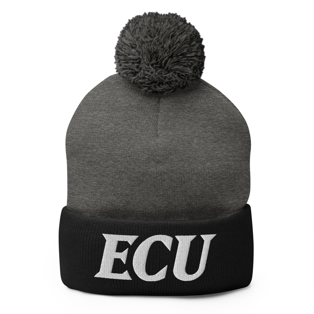 Pom-Pom Beanie | ECU Club Womens Lacrosse | Crest Logo