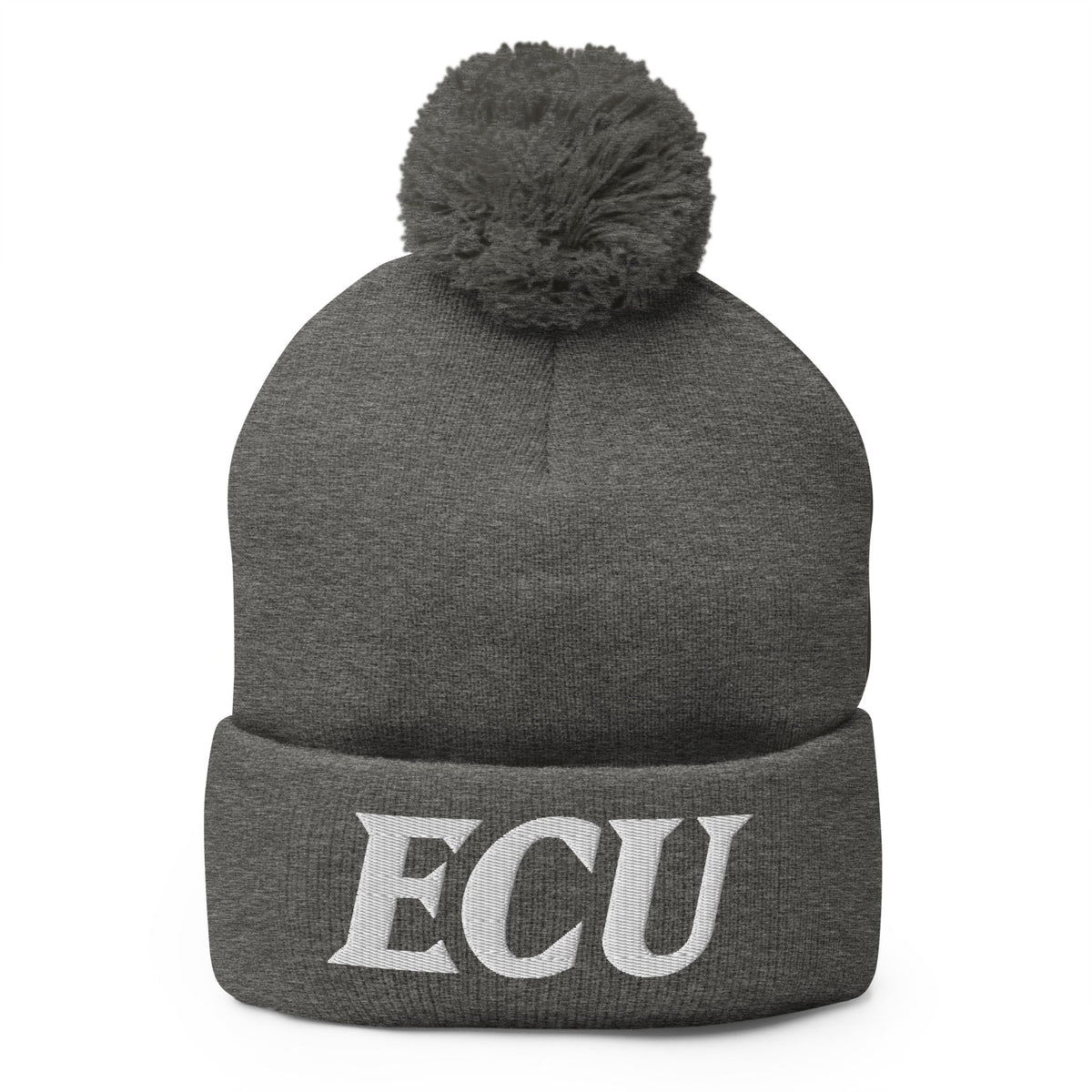 Pom-Pom Beanie | ECU Club Womens Lacrosse | Crest Logo