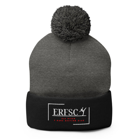Pom - Pom Beanie | Elk River Figure Skating Club | Alt Logo 1