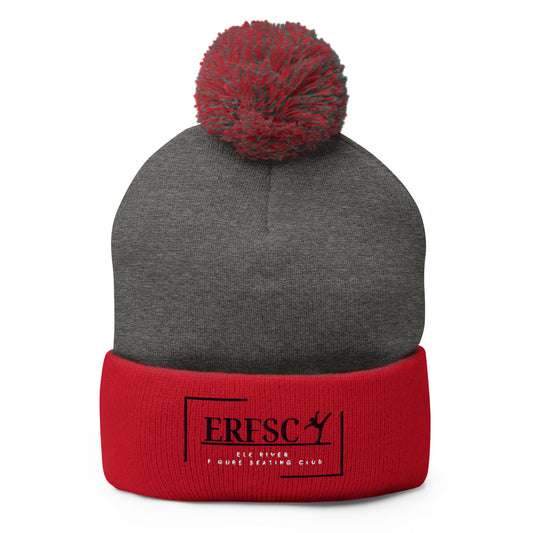 Pom - Pom Beanie | Elk River Figure Skating Club | Alt Logo 2