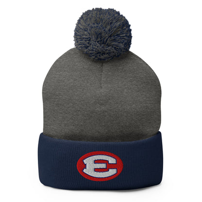 Pom - Pom Beanie | Erie Express Football | E Logo