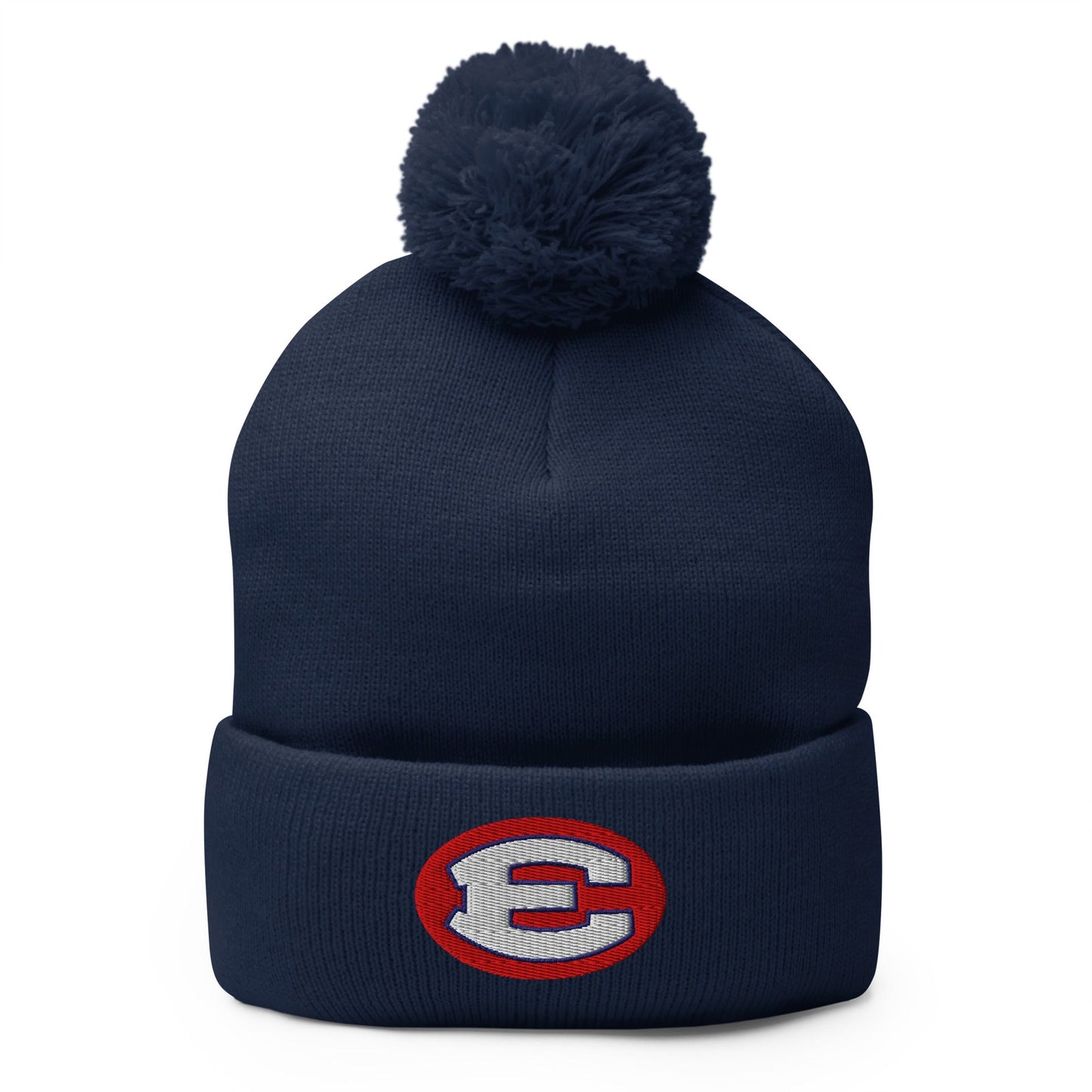 Pom - Pom Beanie | Erie Express Football | E Logo