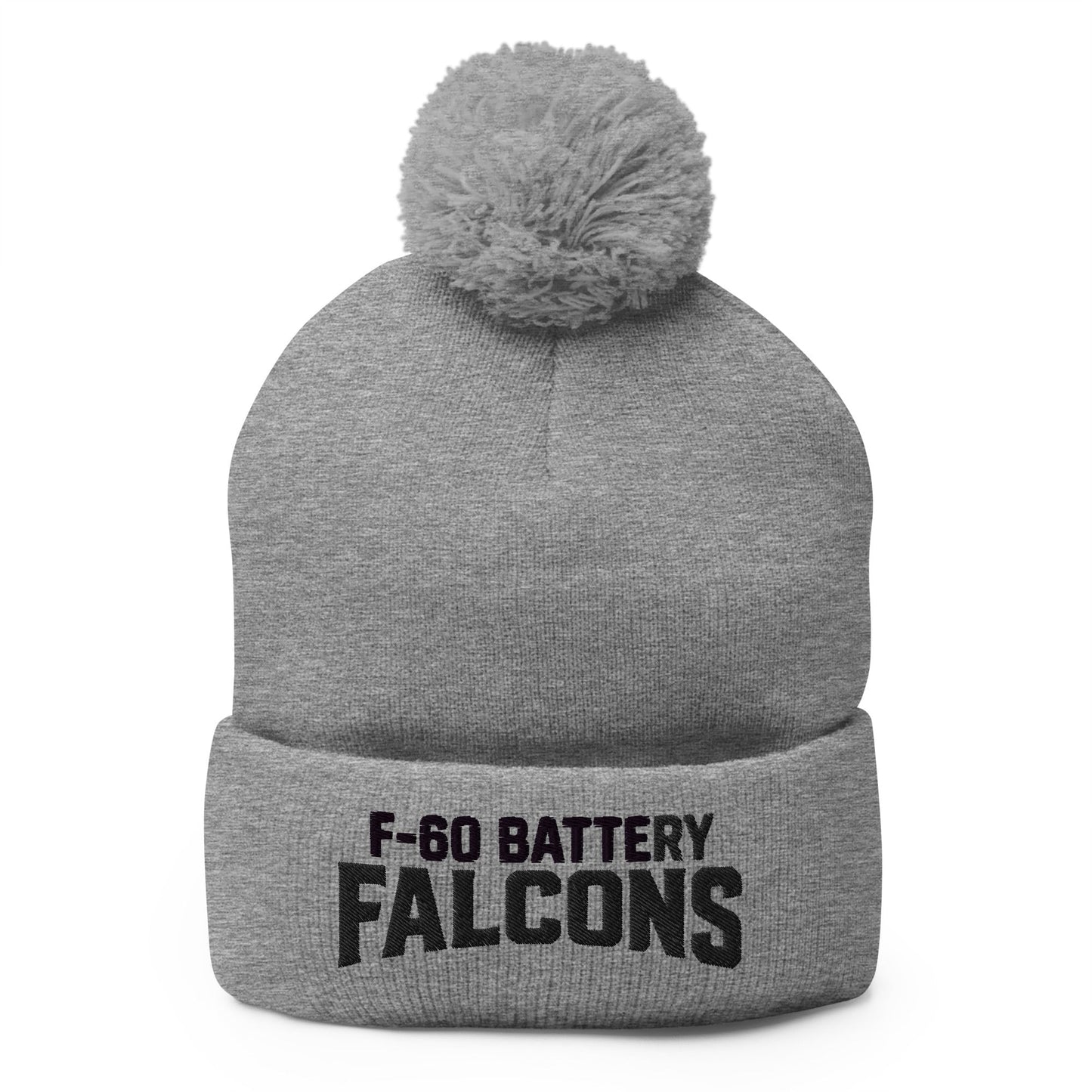 Pom - Pom Beanie | F - 60th ADA | Falcon Shield Logo