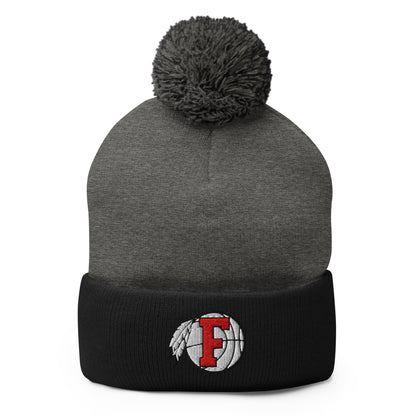 Pom - Pom Beanie | Fallbrook Basketball | Retro Logo