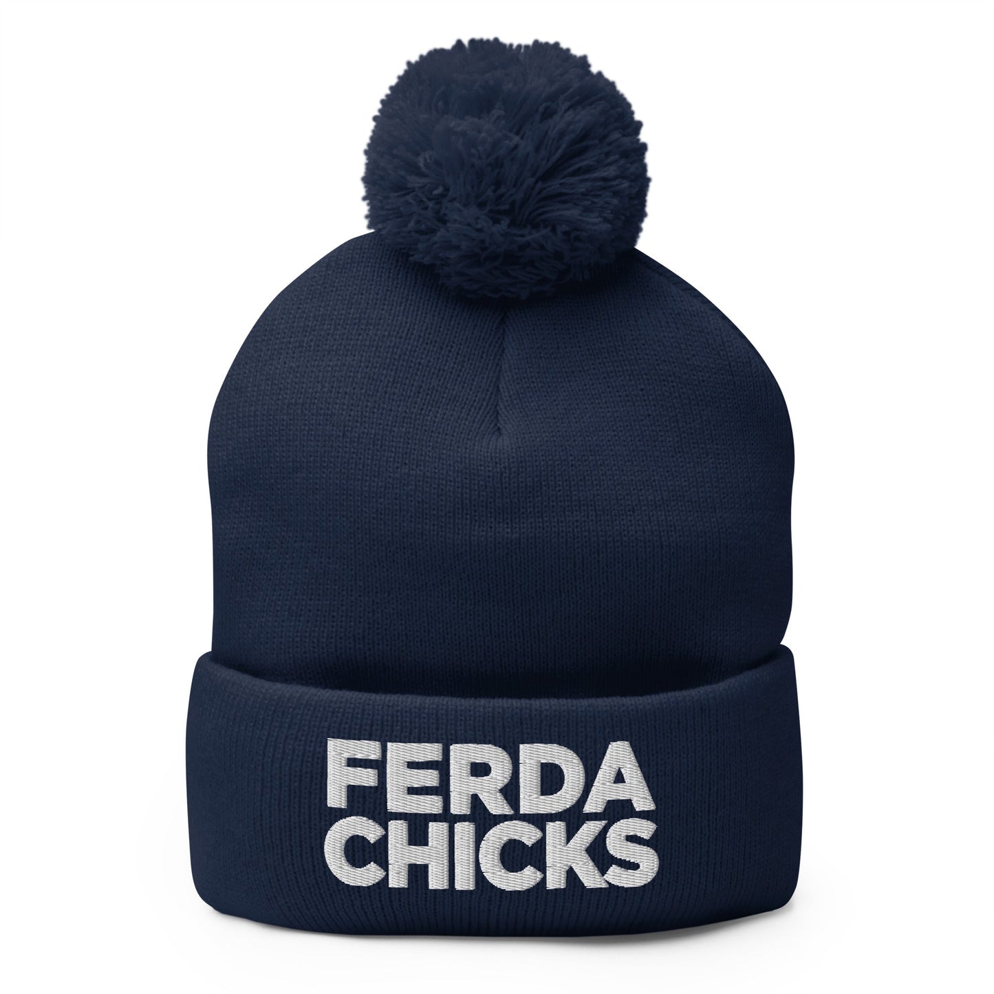 Pom-Pom Beanie | FerDa Chicks | Badge Logo