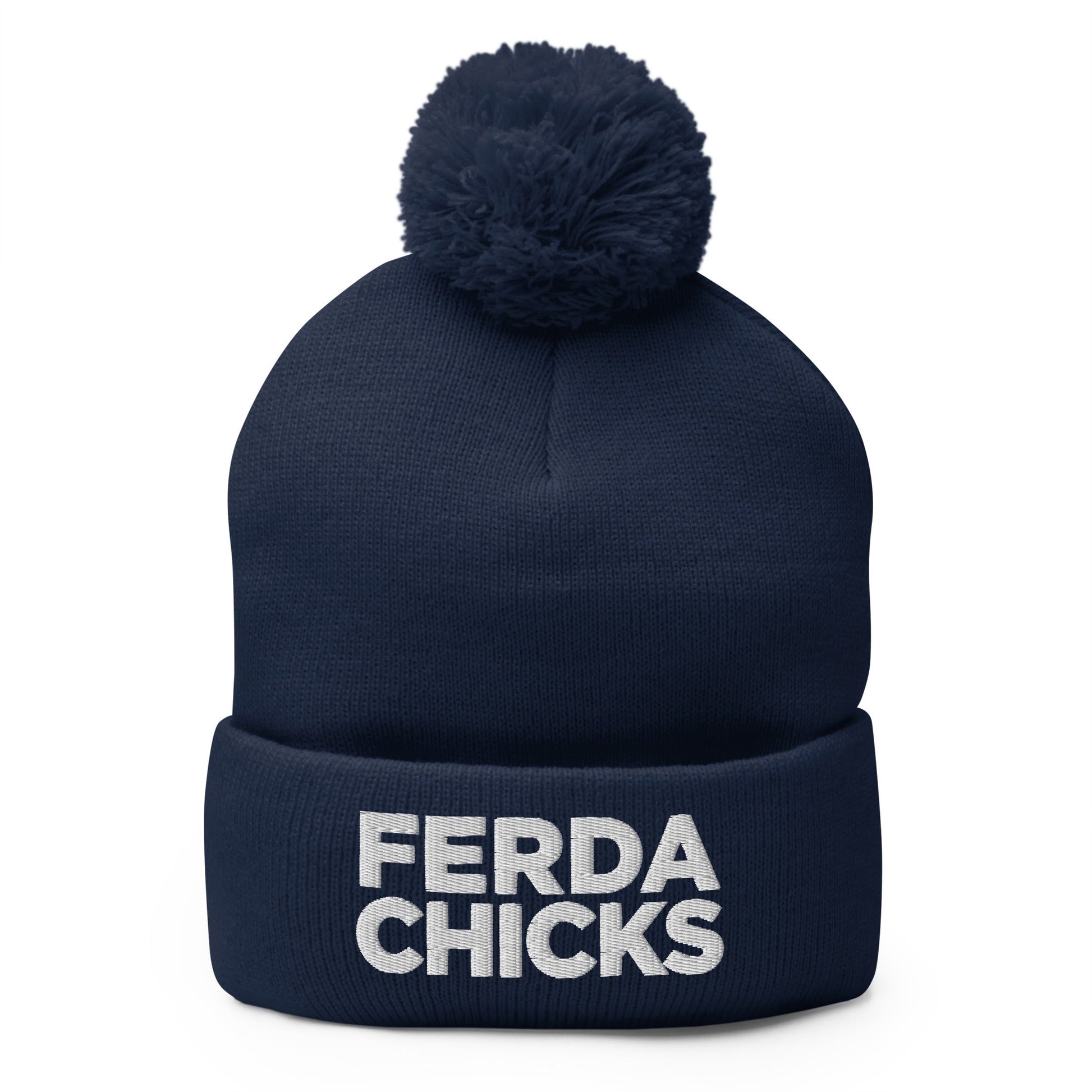 Pom-Pom Beanie | FerDa Chicks | Badge Logo
