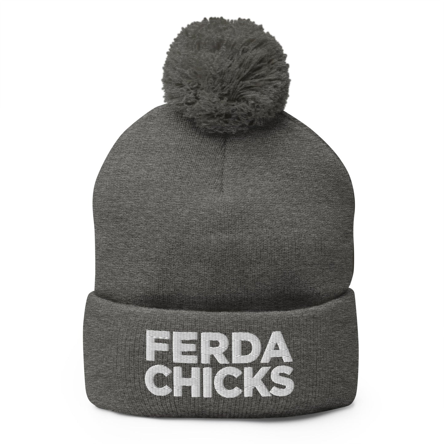 Pom-Pom Beanie | FerDa Chicks | Badge Logo