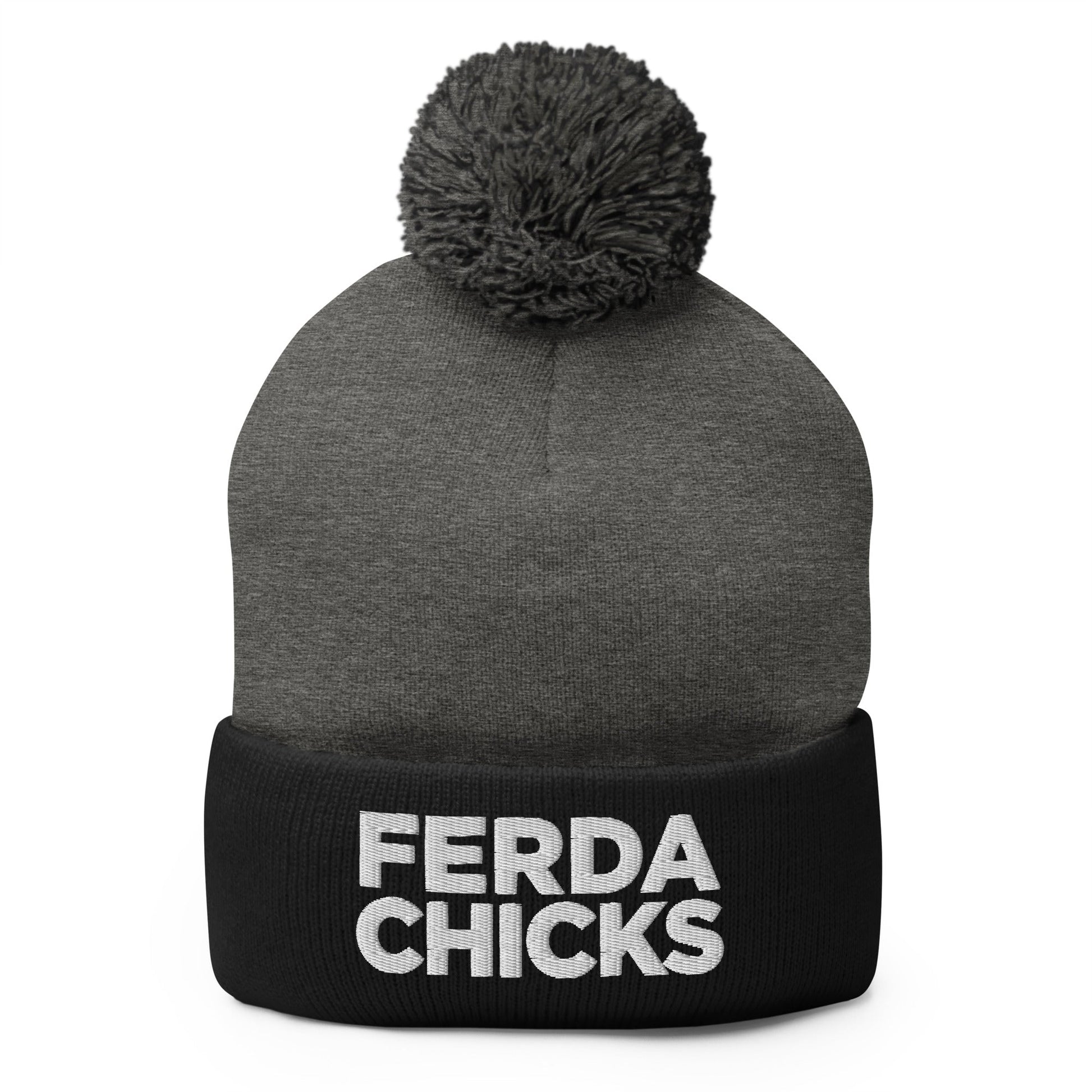 Pom-Pom Beanie | FerDa Chicks | Badge Logo