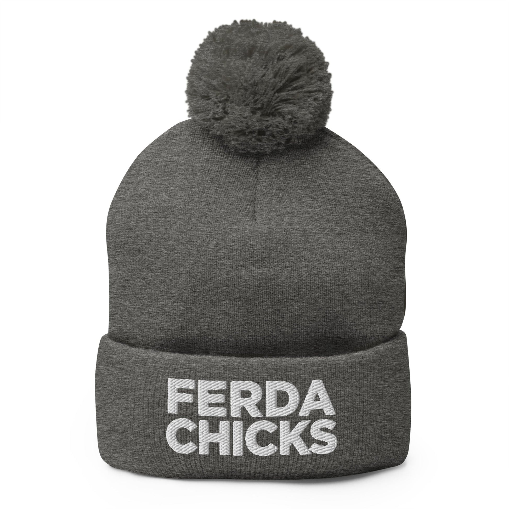 Pom-Pom Beanie | FerDa Chicks | Badge Logo