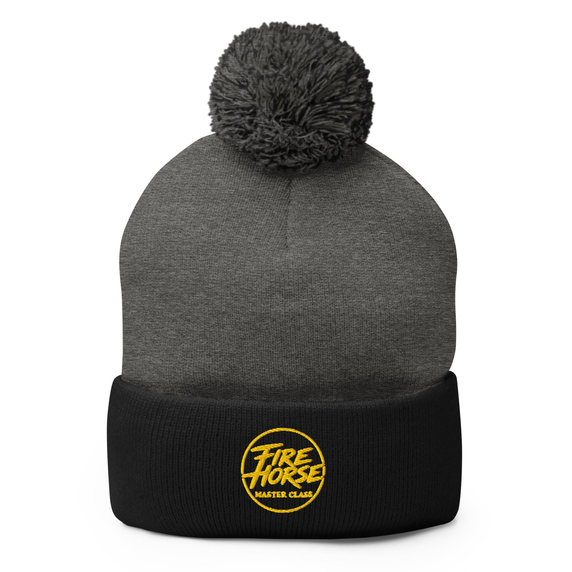 Pom-Pom Beanie | Fire Horse Masters | Athletic Mark Logo