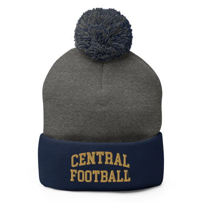 Pom - Pom Beanie | Football | Central High School