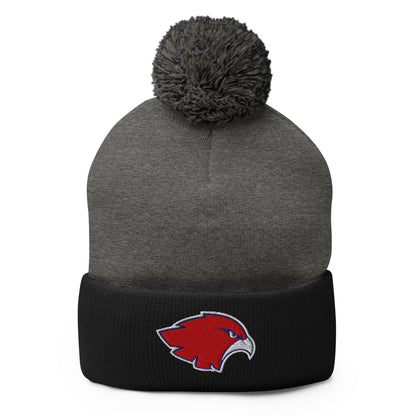 Pom - Pom Beanie | Frontier softball | Mascot Logo
