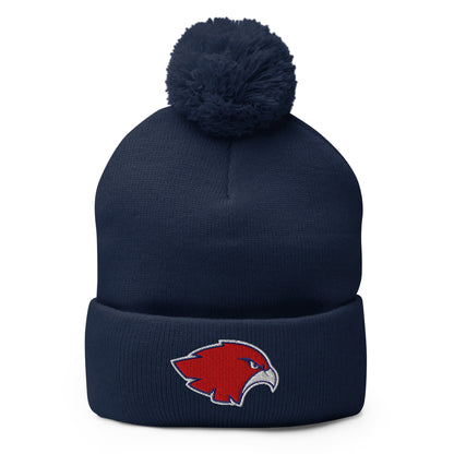 Pom - Pom Beanie | Frontier softball | Mascot Logo