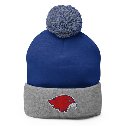 Pom - Pom Beanie | Frontier softball | Mascot Logo