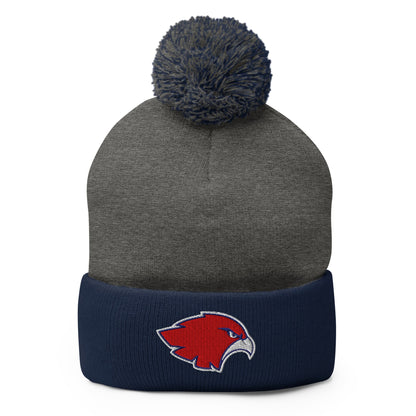 Pom - Pom Beanie | Frontier softball | Mascot Logo