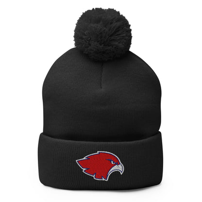 Pom - Pom Beanie | Frontier softball | Mascot Logo