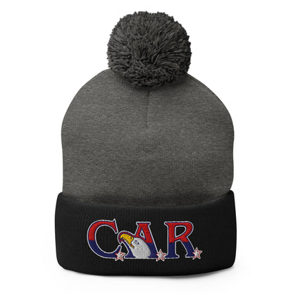 Pom - Pom Beanie | Georgia State Society Children of the American Revolution | Mark Logo