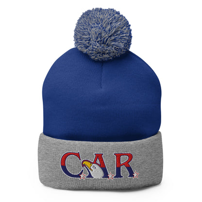 Pom - Pom Beanie | Georgia State Society Children of the American Revolution | Mark Logo