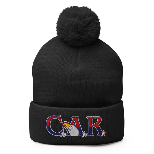 Pom - Pom Beanie | Georgia State Society Children of the American Revolution | Mark Logo
