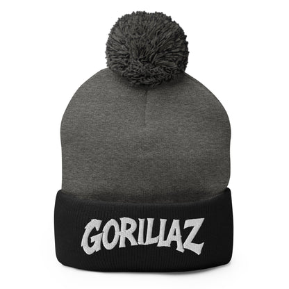 Pom-Pom Beanie | Gorillaz | Modern Script Logo
