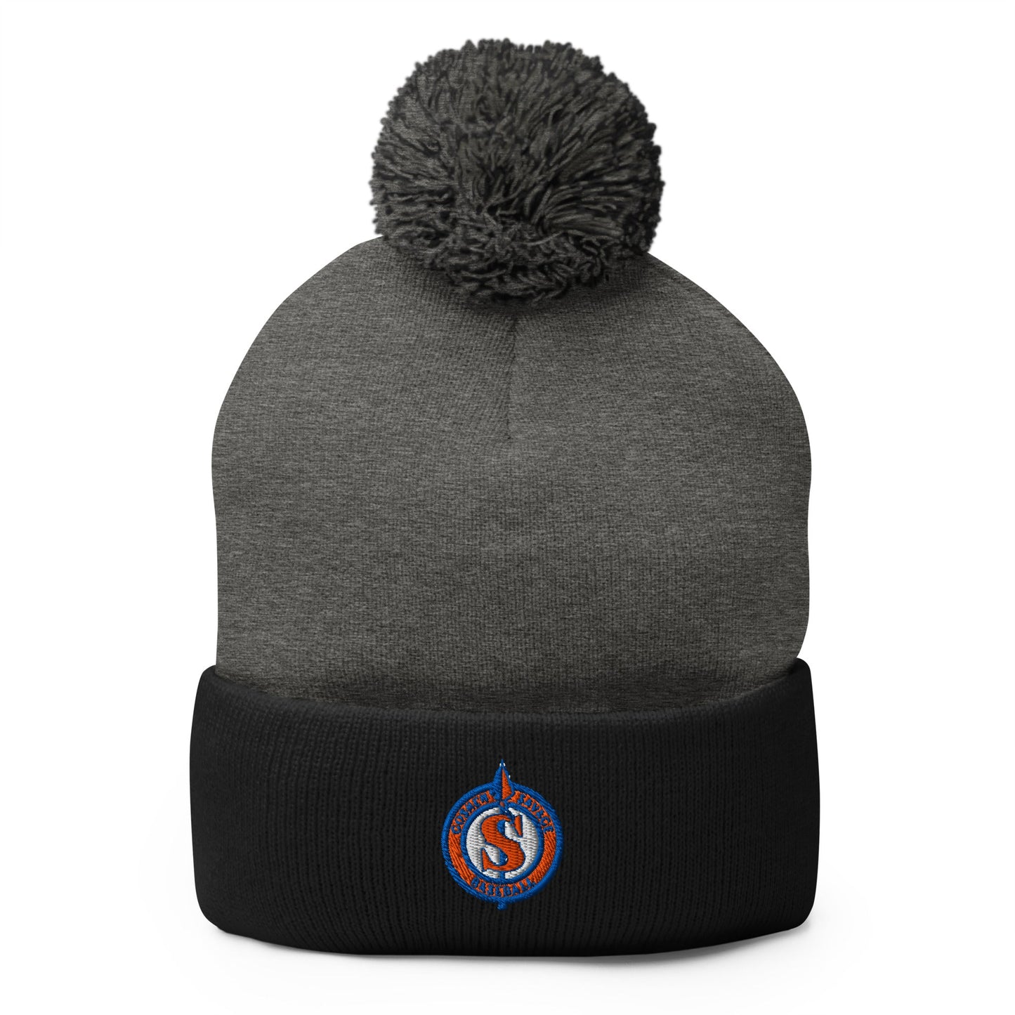 Pom - Pom Beanie | Goshen Savage Baseball | Badge Logo