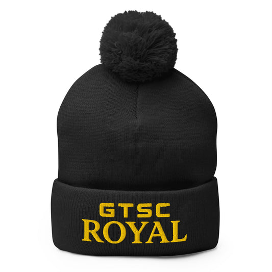 Pom-Pom Beanie | GTSC Royal | Modern Script Logo