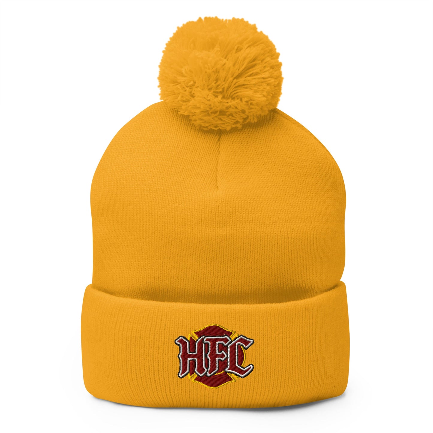 Pom - Pom Beanie | Hackworth Fire Collection | HFC Logo
