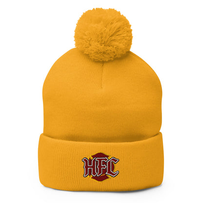 Pom - Pom Beanie | Hackworth Fire Collection | HFC Logo