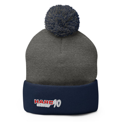 Pom - Pom Beanie | Hard 90 Legacy | Badge Logo