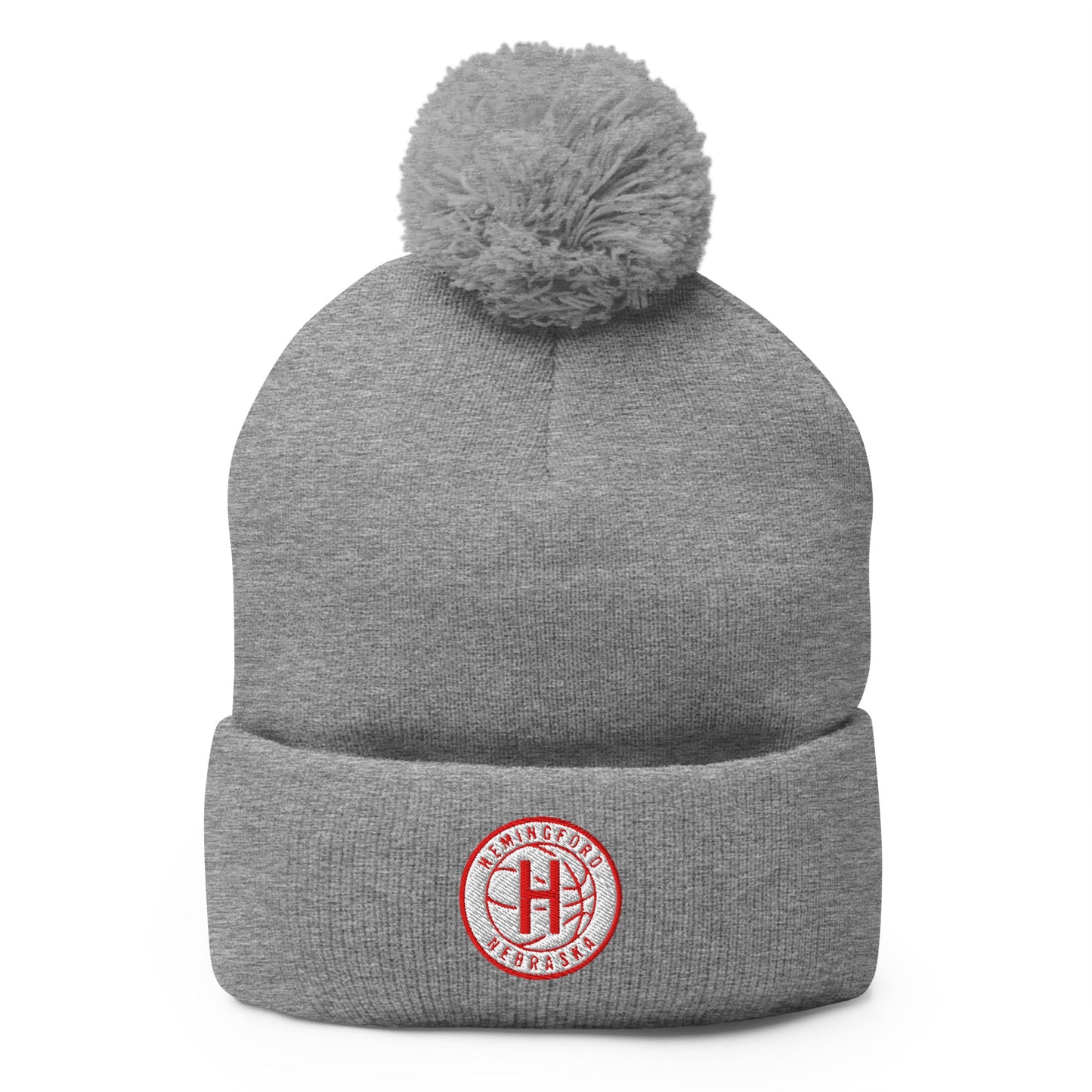 Pom - Pom Beanie | Hemingford Bobcats | Alt Badge Logo