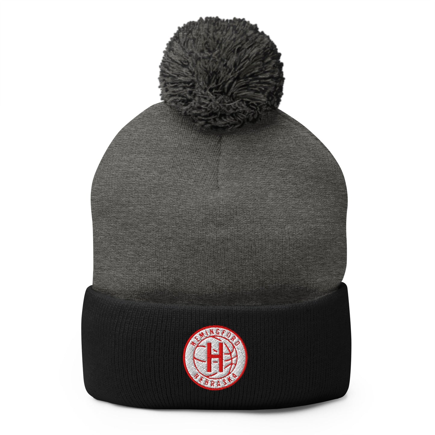 Pom - Pom Beanie | Hemingford Bobcats | Alt Badge Logo