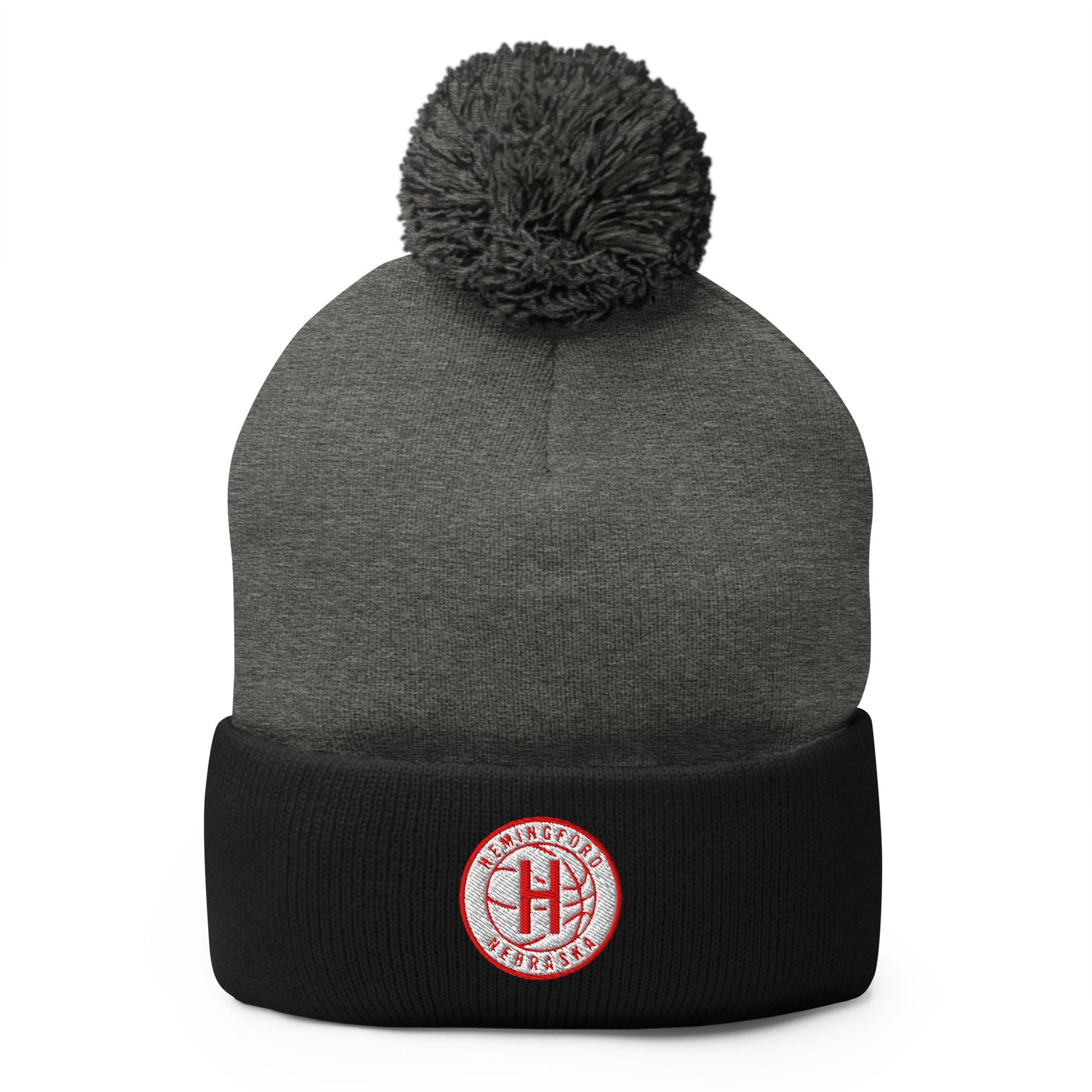 Pom - Pom Beanie | Hemingford Bobcats | Alt Badge Logo