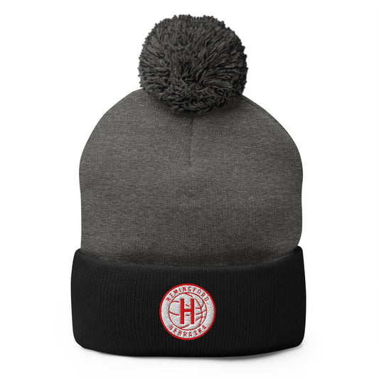 Pom - Pom Beanie | Hemingford Bobcats | Alt Badge Logo