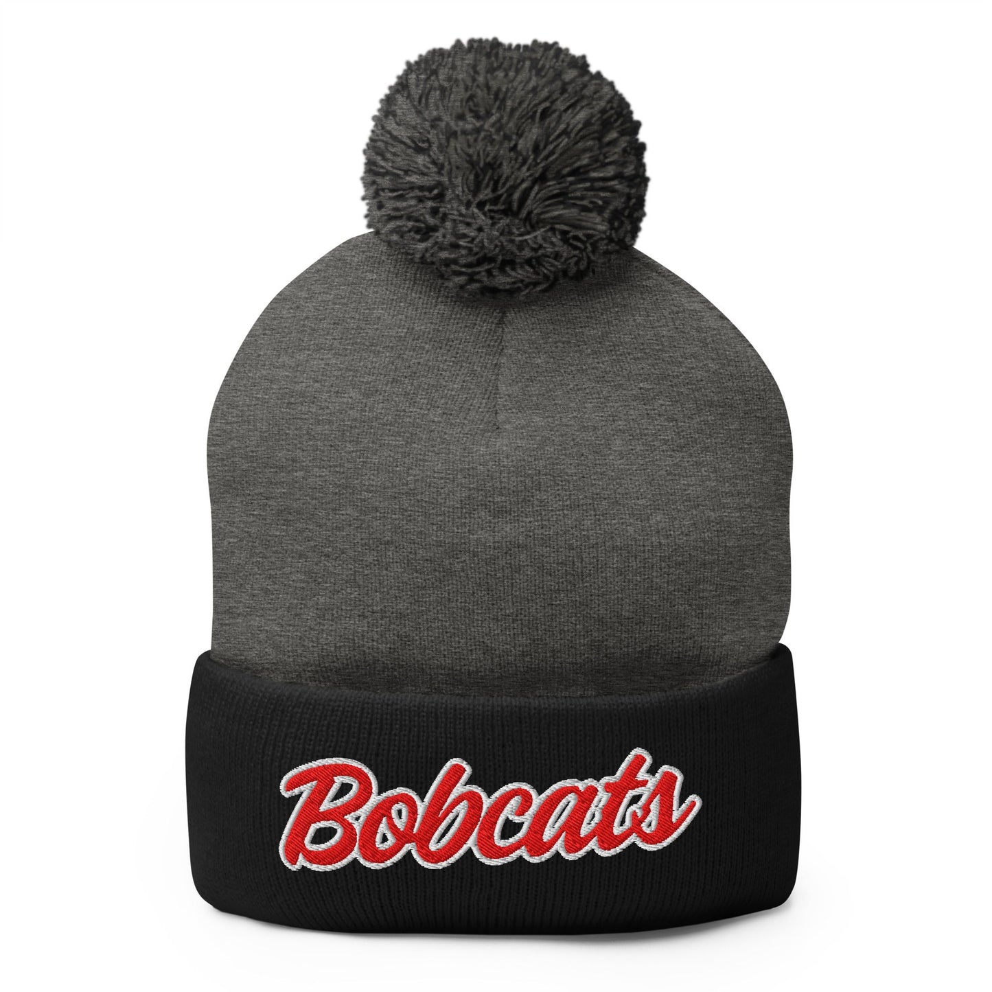 Pom - Pom Beanie | Hemingford Bobcats | Script Logo