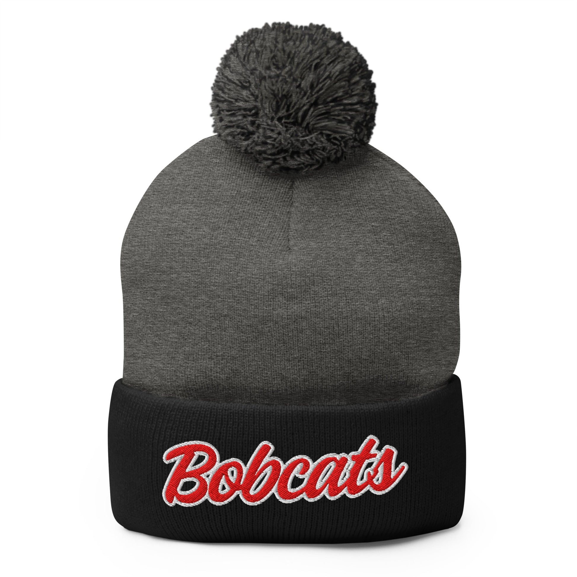 Pom - Pom Beanie | Hemingford Bobcats | Script Logo