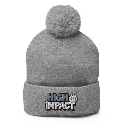 Pom - Pom Beanie | High Impact VBC | Modern Script Logo