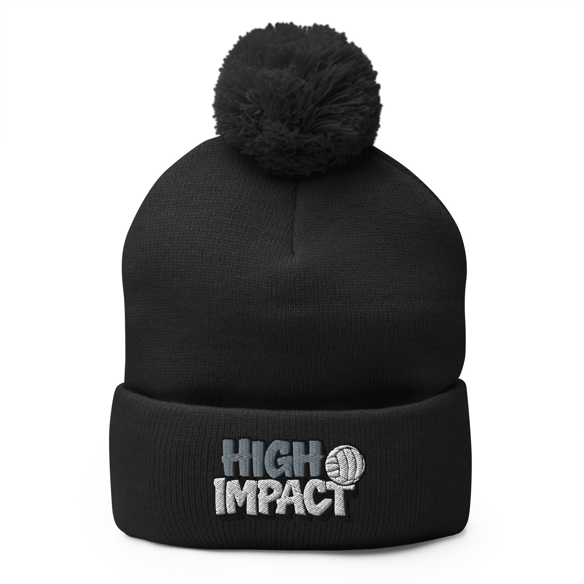 Pom - Pom Beanie | High Impact VBC | Modern Script Logo