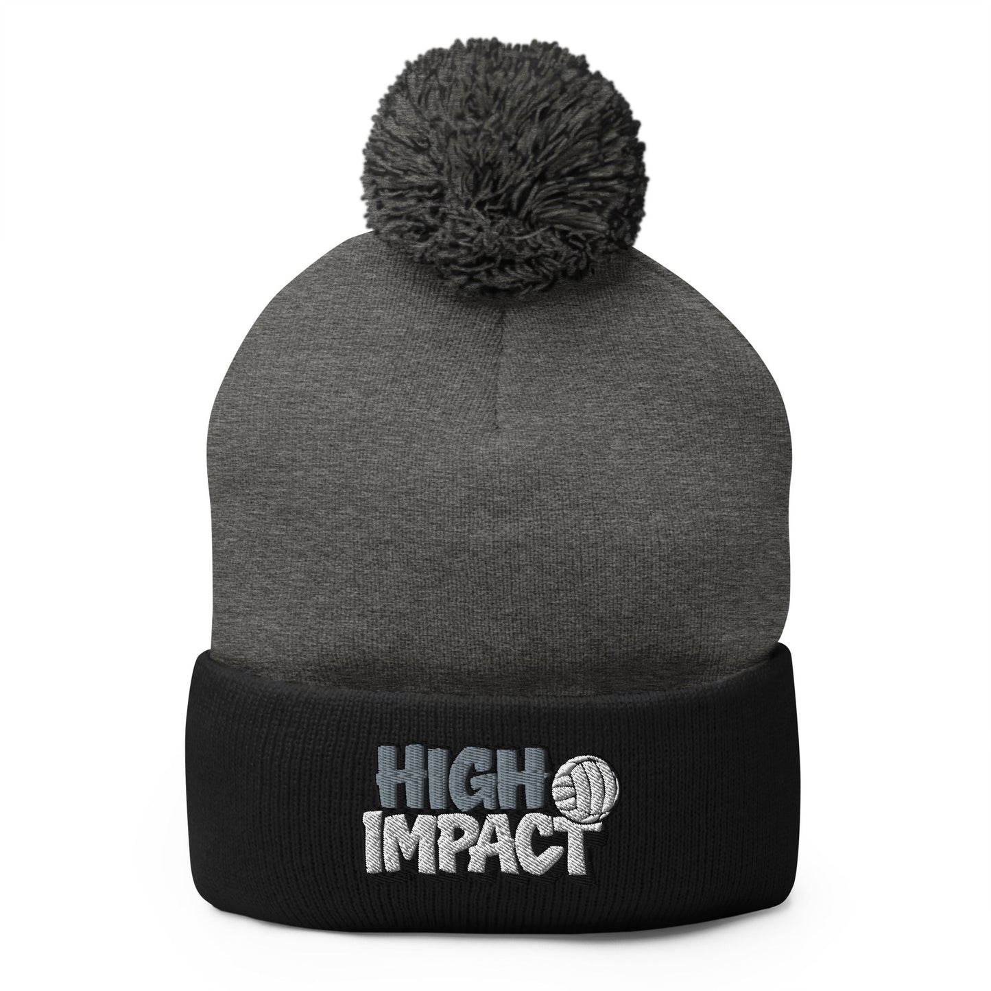 Pom - Pom Beanie | High Impact VBC | Modern Script Logo