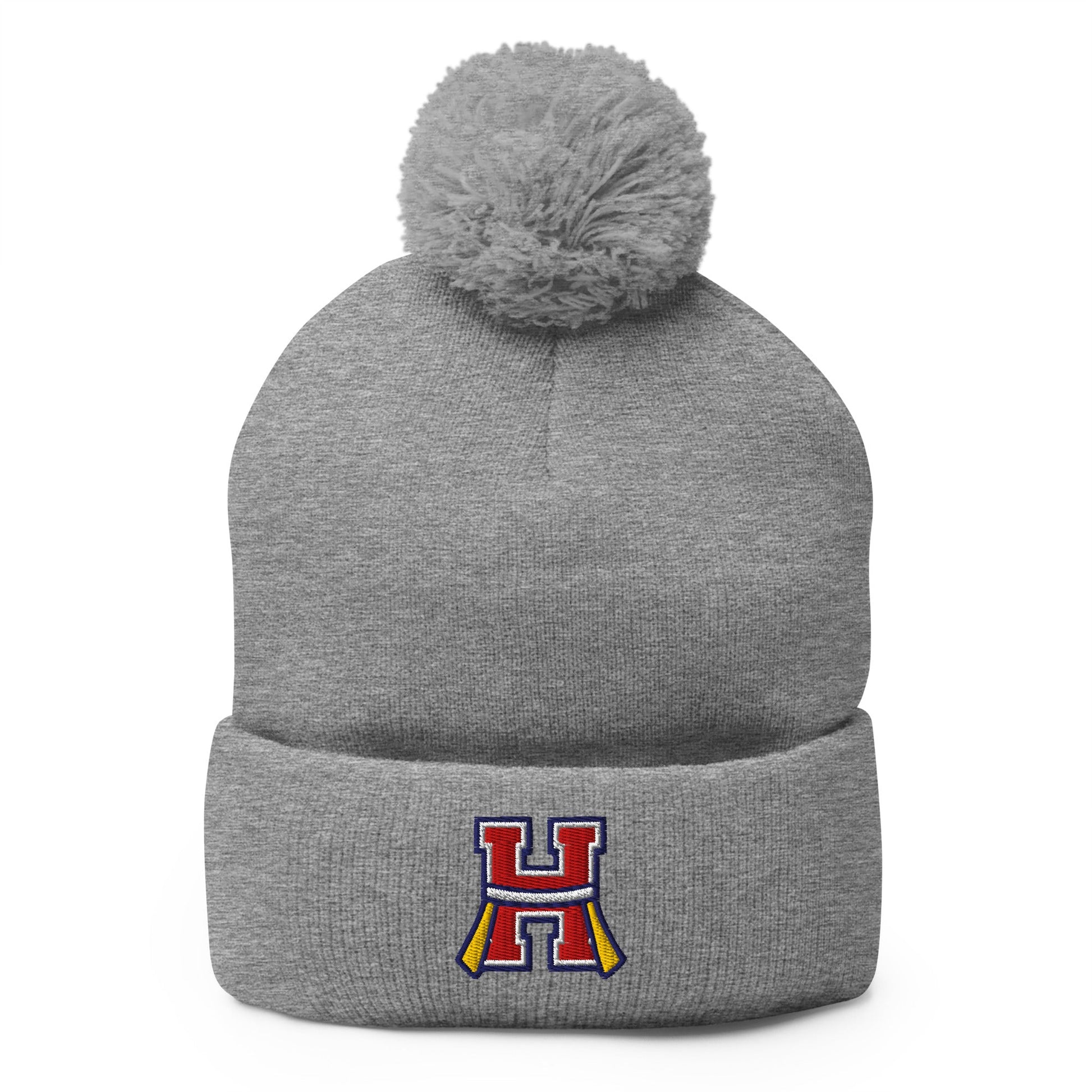 Pom - Pom Beanie | Hornell Flag Football | H Flags Logo