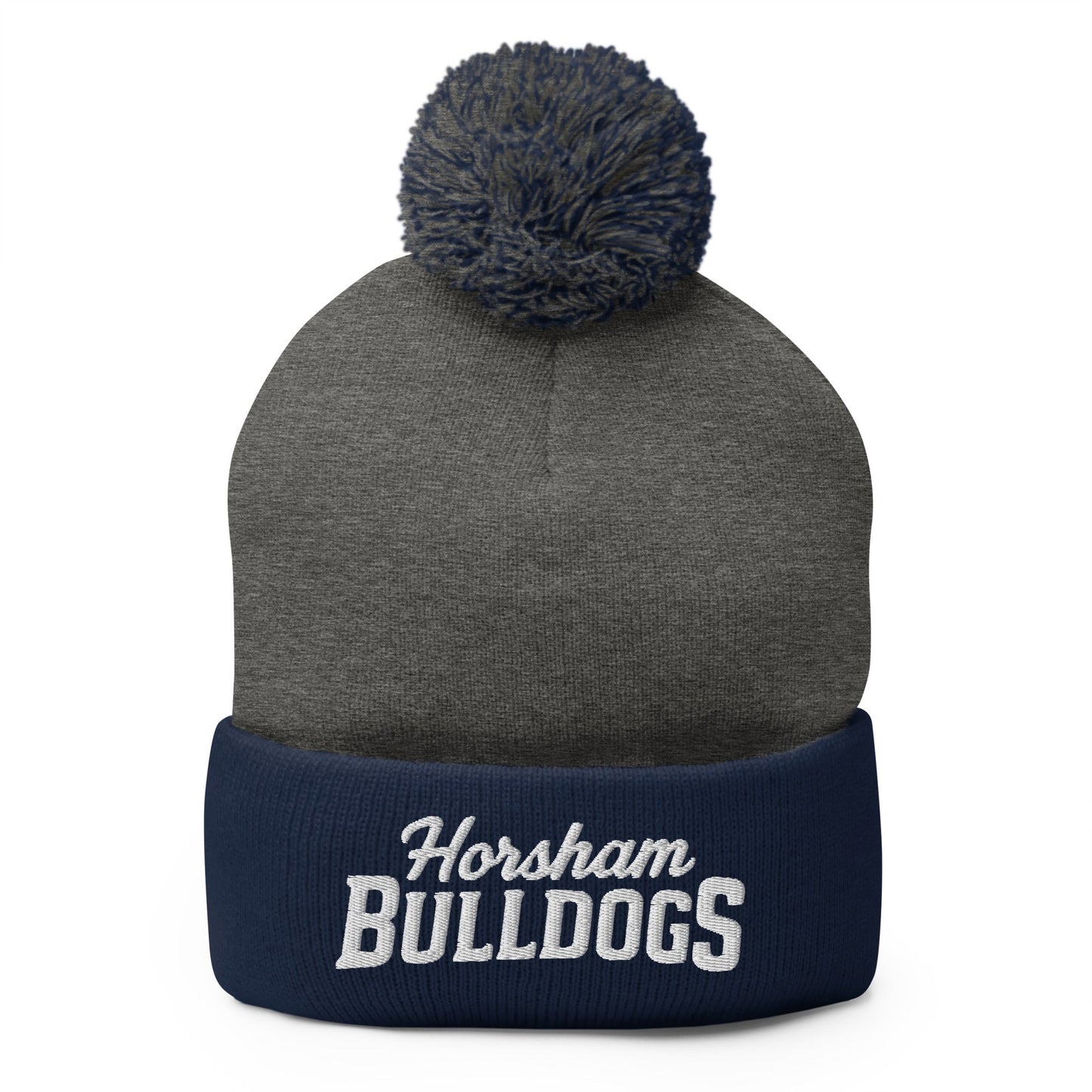 Pom - Pom Beanie | Horsham Travel Baseball | Bulldogs Logo