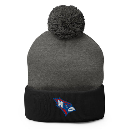 Pom - Pom Beanie | Hunter | Mascot Logo